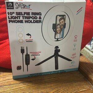 10 “ selfie ring light tripod & phone holderer
